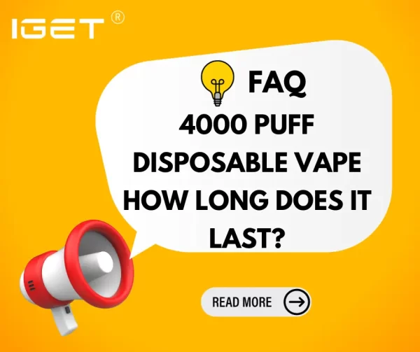 4000 puff disposable vape how long does it last