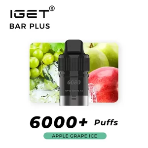 apple grape ice iget bar plus prefilled pod