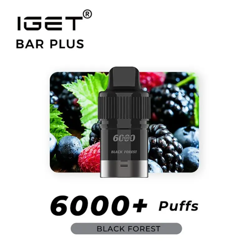 black forest IGET Bar Plus prefilled pod