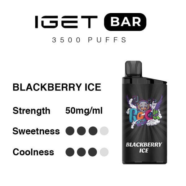 blackberry ice iget bar flavours