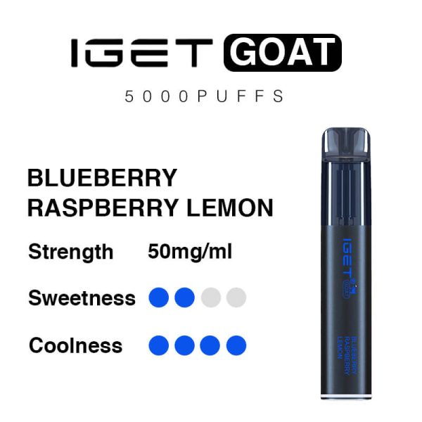 Blueberry Raspberry Lemon – IGET Goat 5000 Puffs