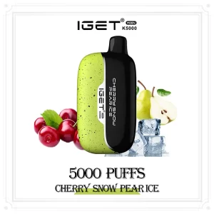 cherry snow pear ice IGET Moon k5000 puffs