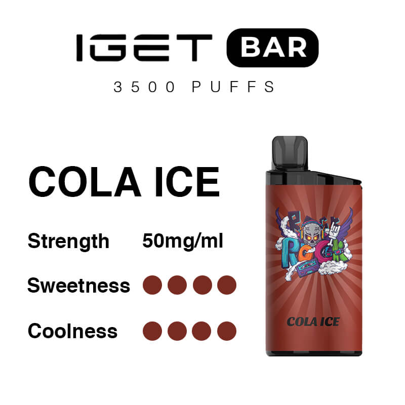 cola ice iget bar flavours