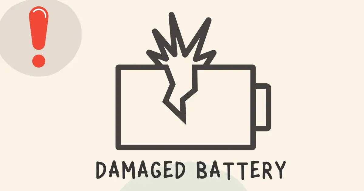 IGET Legend flashing light: damaged battery display