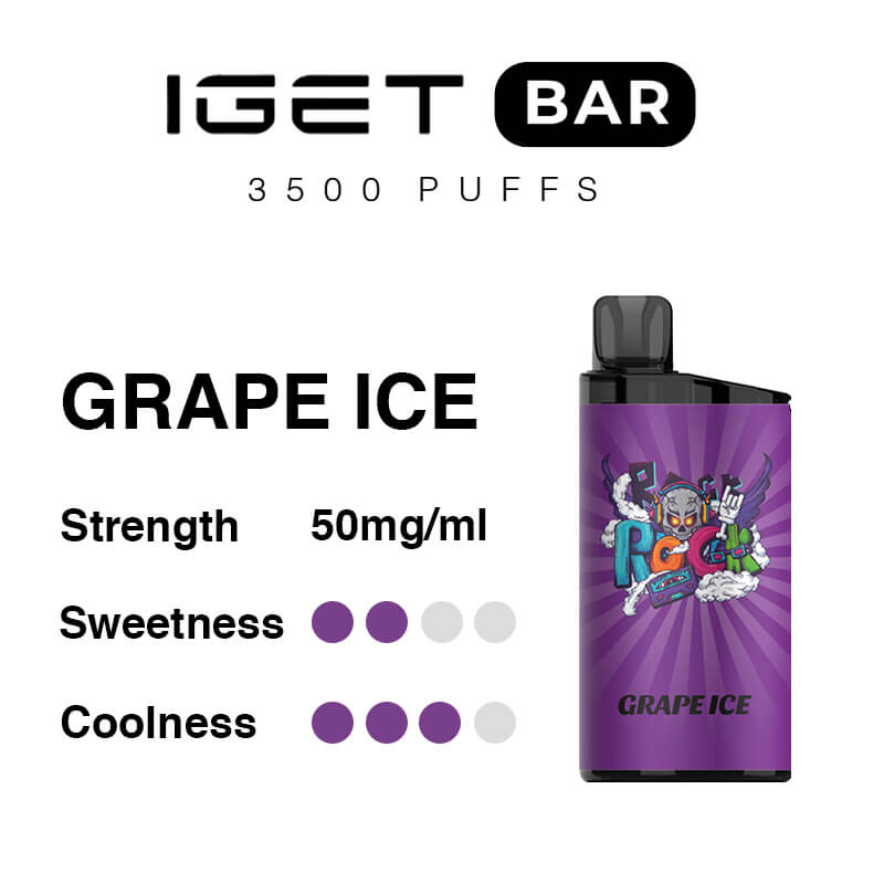 Grape Ice IGET Bar flavours