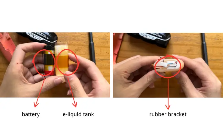 how to open IGET Moon take out the battery & e-liquid tank