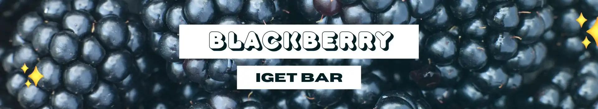 Blackberry IGET Bar Flavours