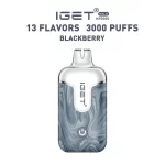 Blackberry - IGET Halo Vape Kit 3000 Puffs