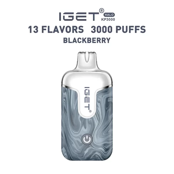 Blackberry - IGET Halo Vape Kit 3000 Puffs