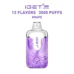 Grape - IGET Halo Vape Kit 3000 Puffs