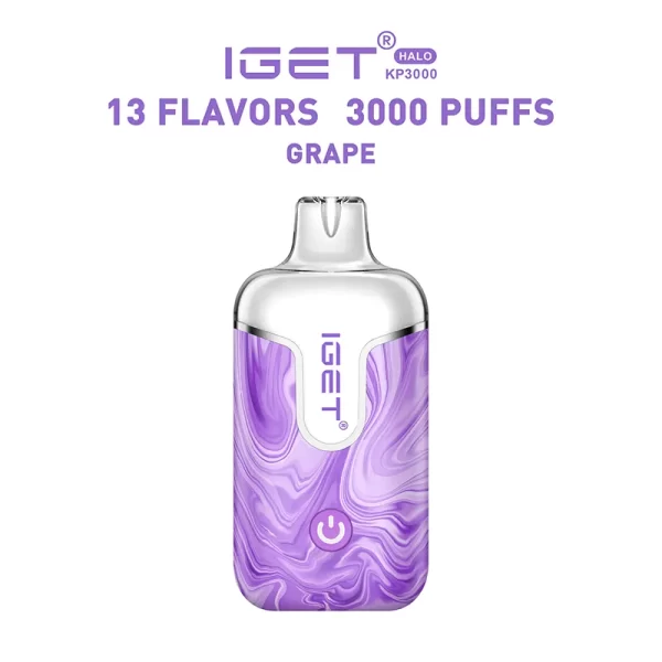 Grape - IGET Halo Vape Kit 3000 Puffs