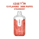 Strawberry - IGET Halo Vape Kit 3000 Puffs