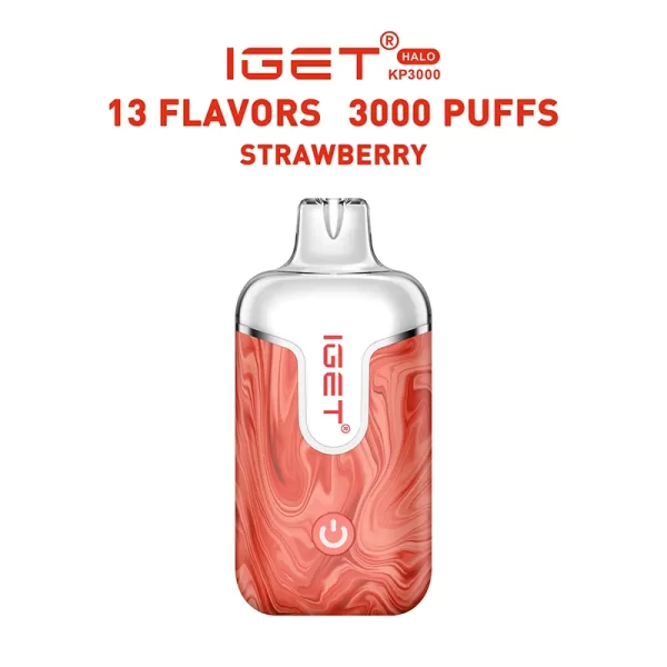 Strawberry - IGET Halo Vape Kit 3000 Puffs