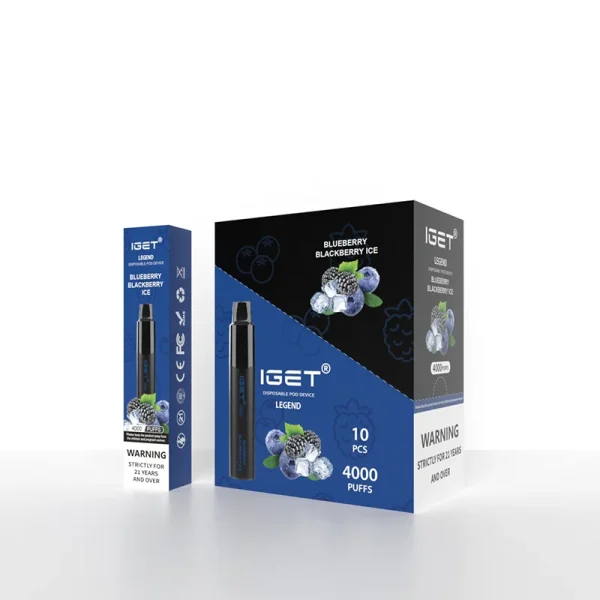Blueberry Blackberry Ice - IGET Legend 4000 Puffs - Image 2