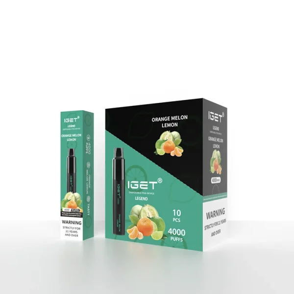 Orange Melon Lemon - IGET Legend 4000 Puffs - Image 2