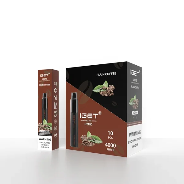 Plain Coffee - IGET Legend 4000 Puffs - Image 2