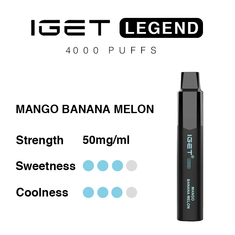 iget legend vape mango banana melon