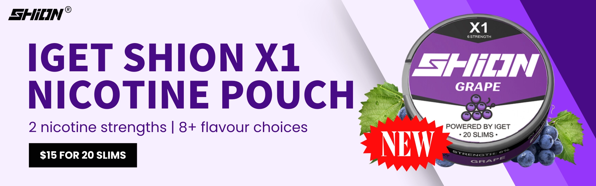 iget shion x1 nicotine pouch 6mg hot sale