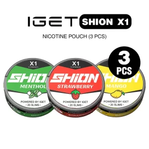 IGET SHION X1 nicotine pouch bundle 3pcs