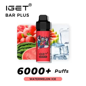 nicotine free iget bar plus vape kit watermelon ice