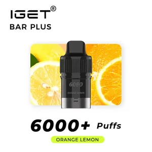 orange lemon iget bar plus prefilled pod