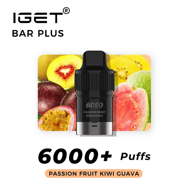 Passion Fruit Kiwi Guava IGET Bar Plus Pod