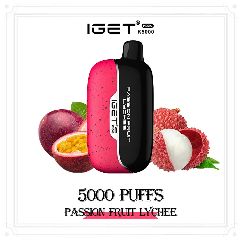 passion fruit lychee IGET Moon k5000 puffs