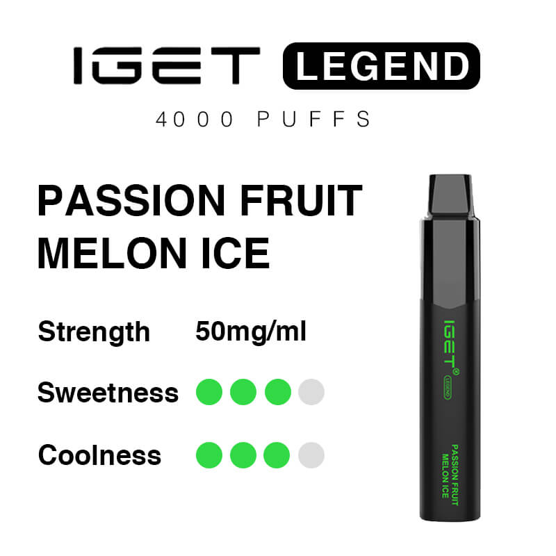 passion fruit melon ice iget legend 4000