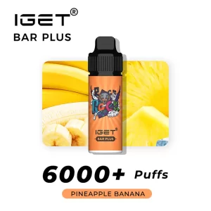 pineapple banana iget bar plus vape kit