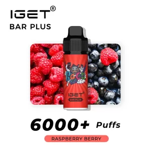 raspberry berry iget bar plus vape kit