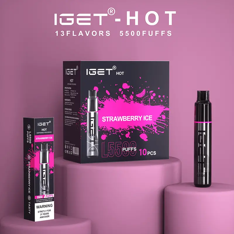 strawberry ice iget hot 5500 flavours