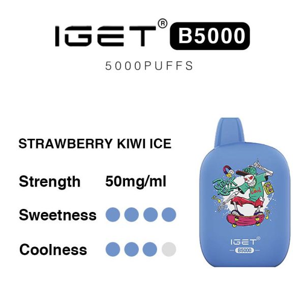strawberry kiwi ice iget b5000 flavours