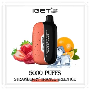 strawberry orange green ice IGET Moon k5000 puffs