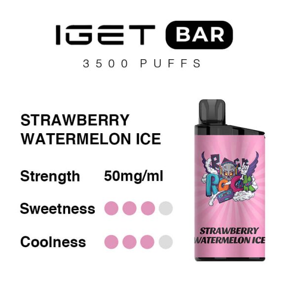 strawberry watermelon ice iget bar flavours